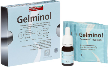 Гельминоль Gelminol - 10 мл капли + 5 саше